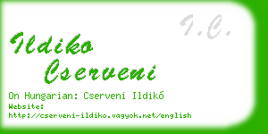 ildiko cserveni business card