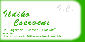 ildiko cserveni business card